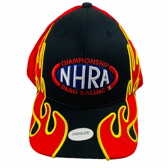 NHRA Championship Drag Racing flames adjustable hat cap toddler little racer NWT - Picture 1 of 4